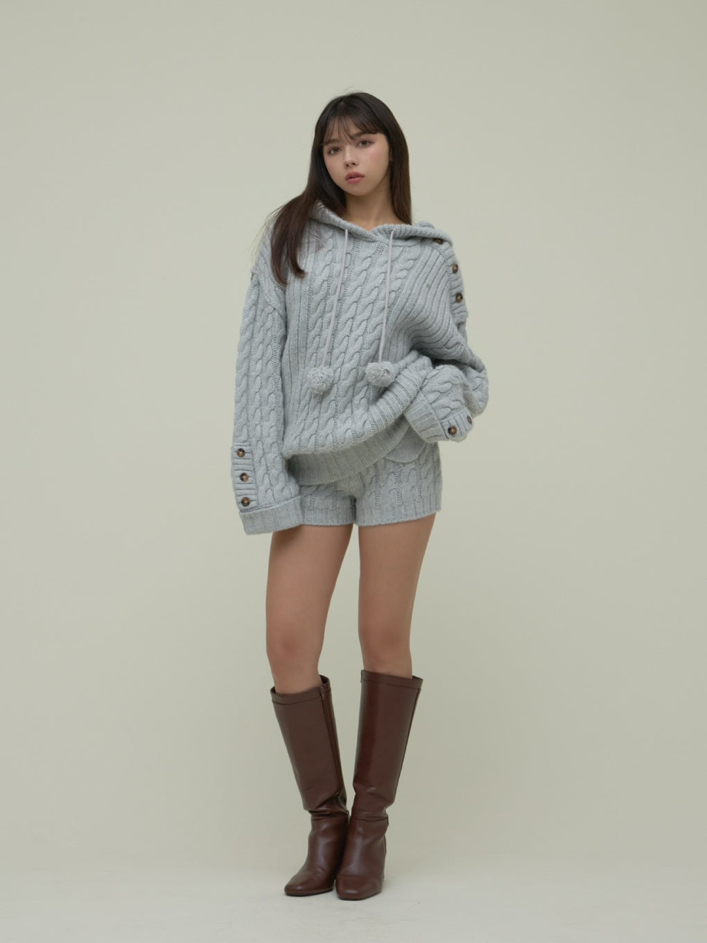 Yara cable knit set up