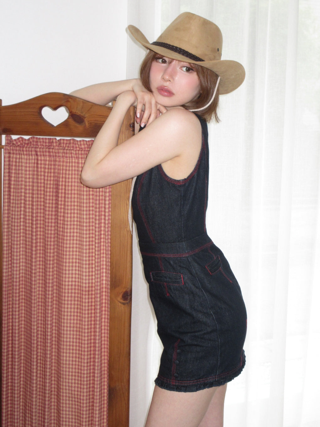 ANDMARY】Lara stitch frill mini dress