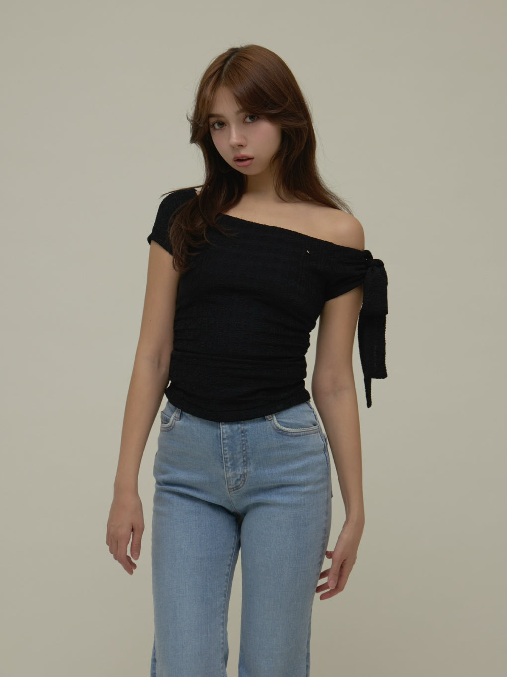 ANDMARY】Lace ribbon tops