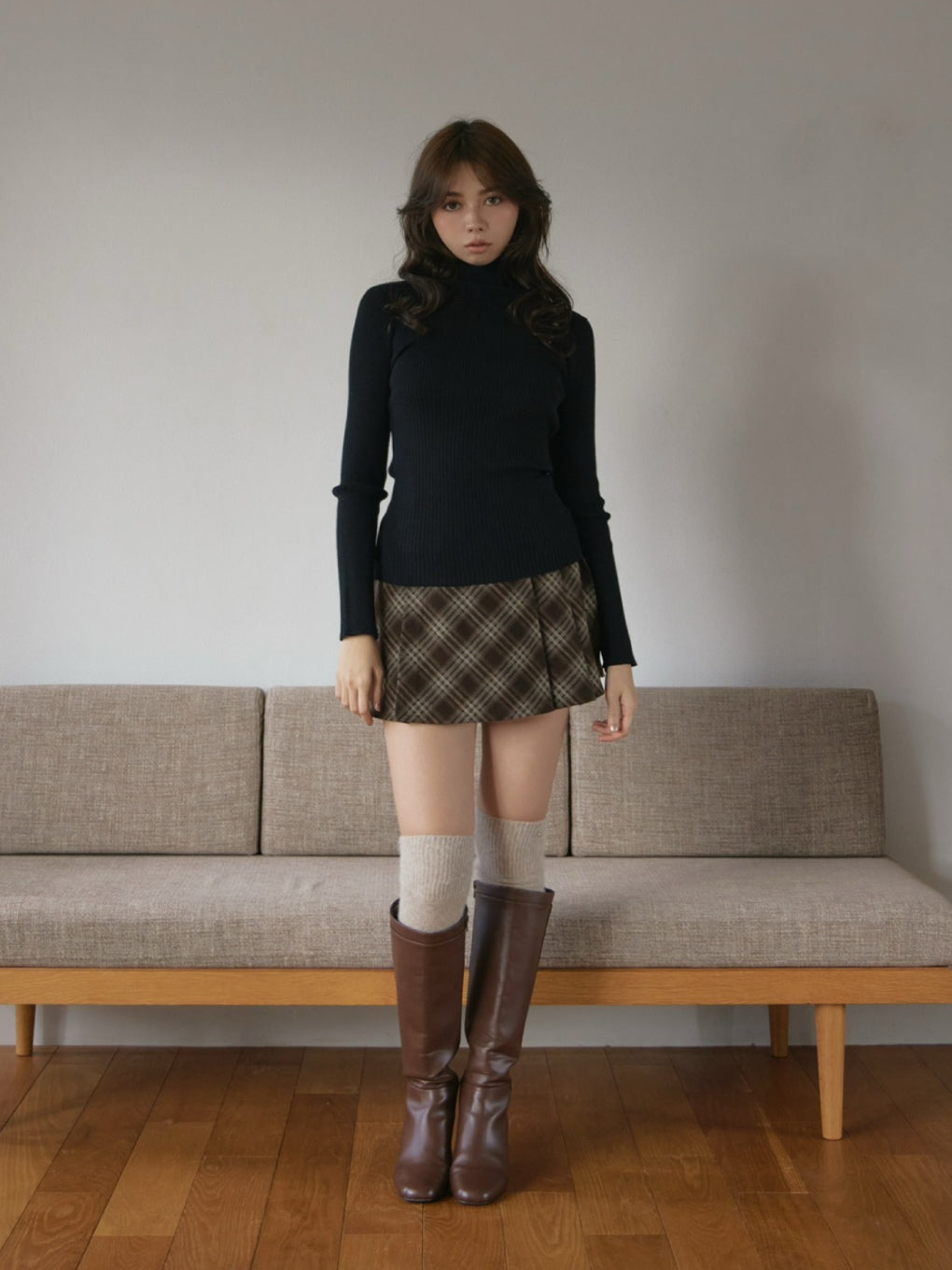 トップス andmary Judy set up /black Judy set up