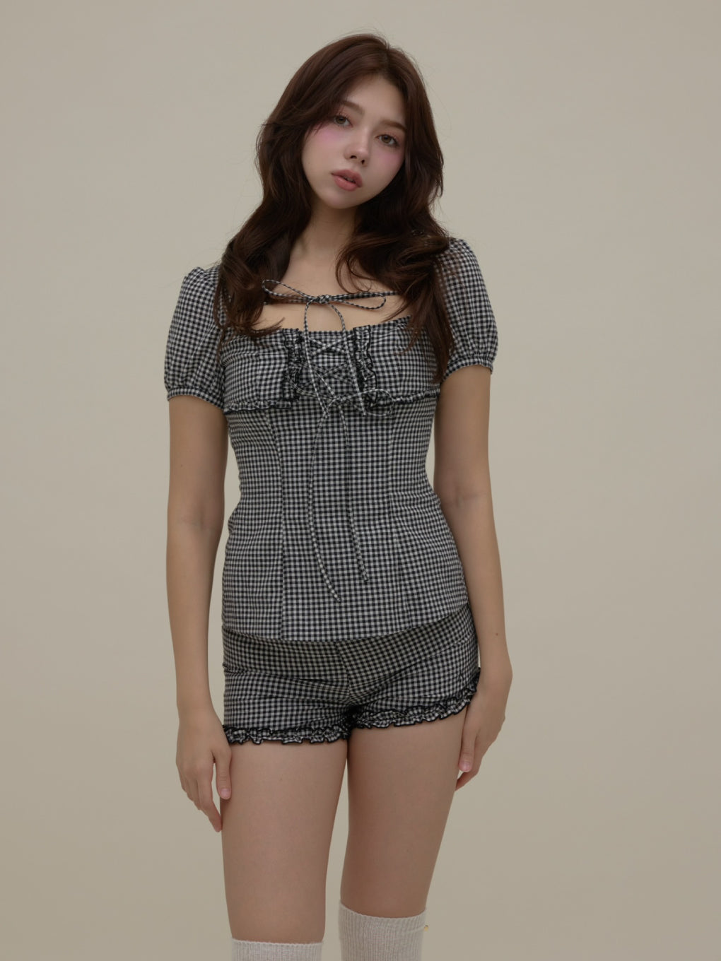 ANDMARY】Dorothy gingham check set up