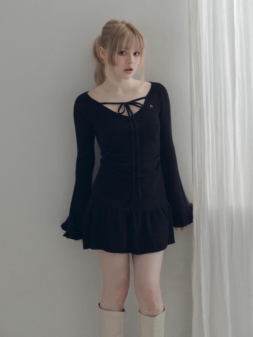 ANDMARY】Fleur knit mini dress