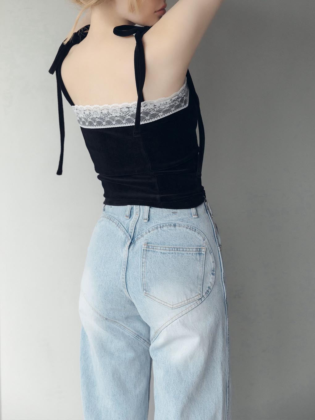 andmary Heart hip wide denim Sサイズ　新品未開封andmary