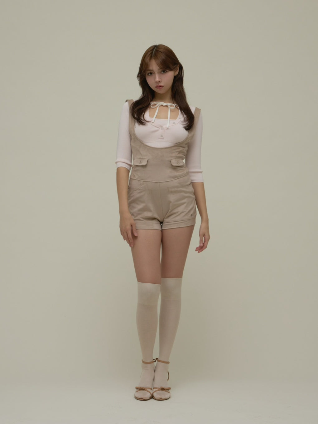 Hein ribbon knit tops