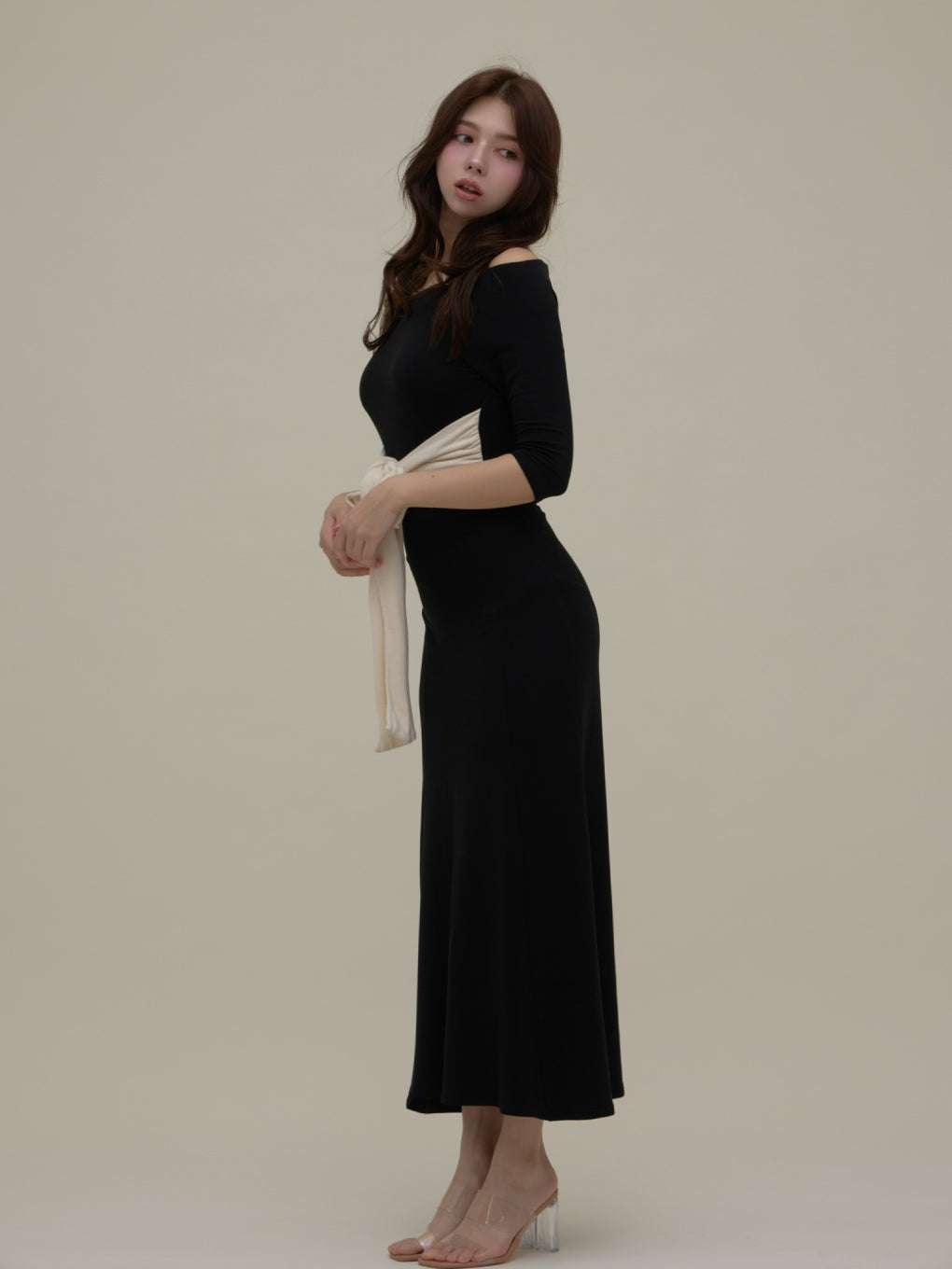 ANDMARY】Nola ribbon long dress