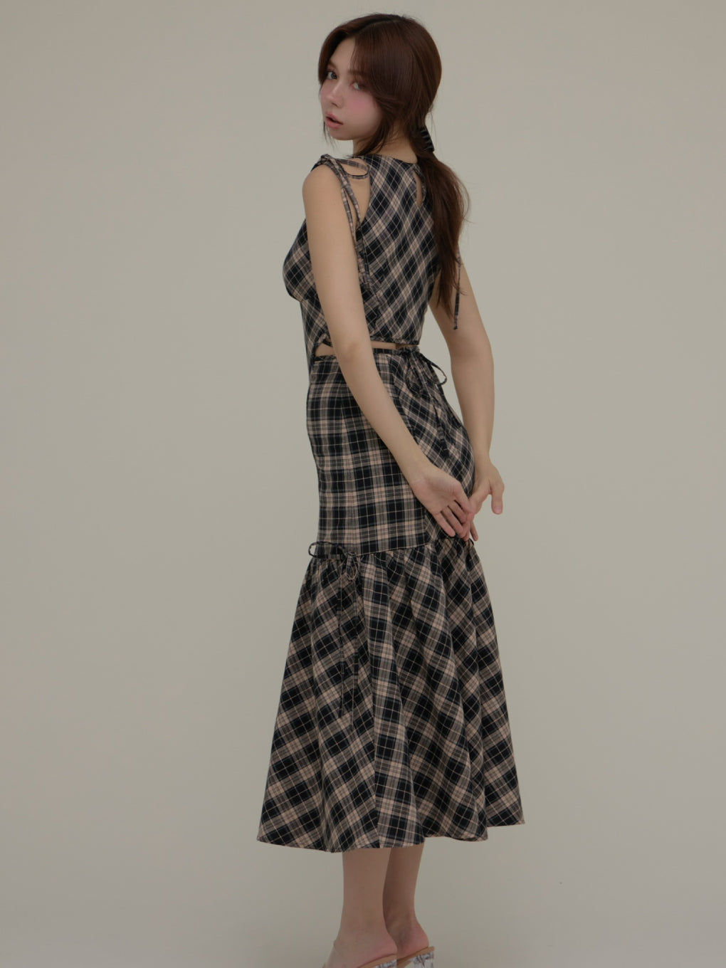 ワンピース andmary Grenda ribbon long dress S ANDMARY】Grenda ribbon long dress
