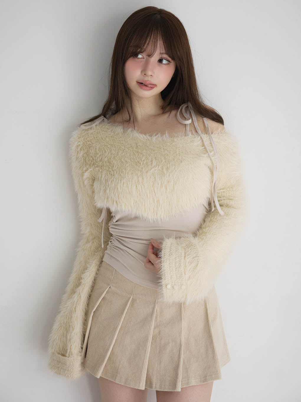 ANDMARY】Amanda pleats skirt