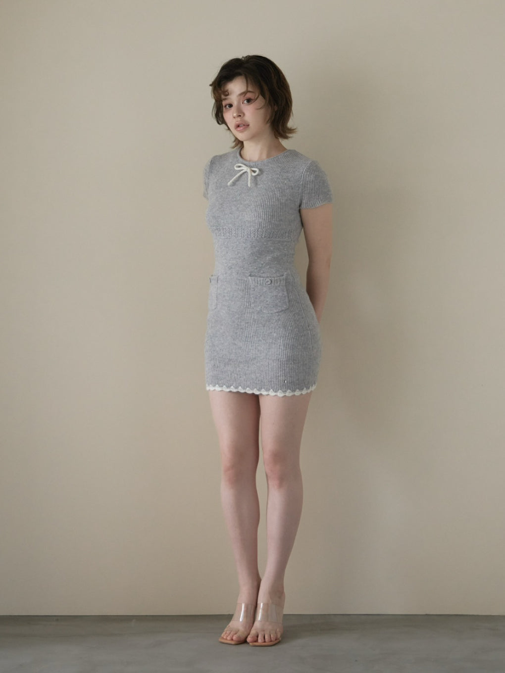 Maggy ribbon mini dress