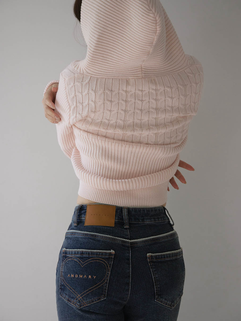 Heart stitch denim