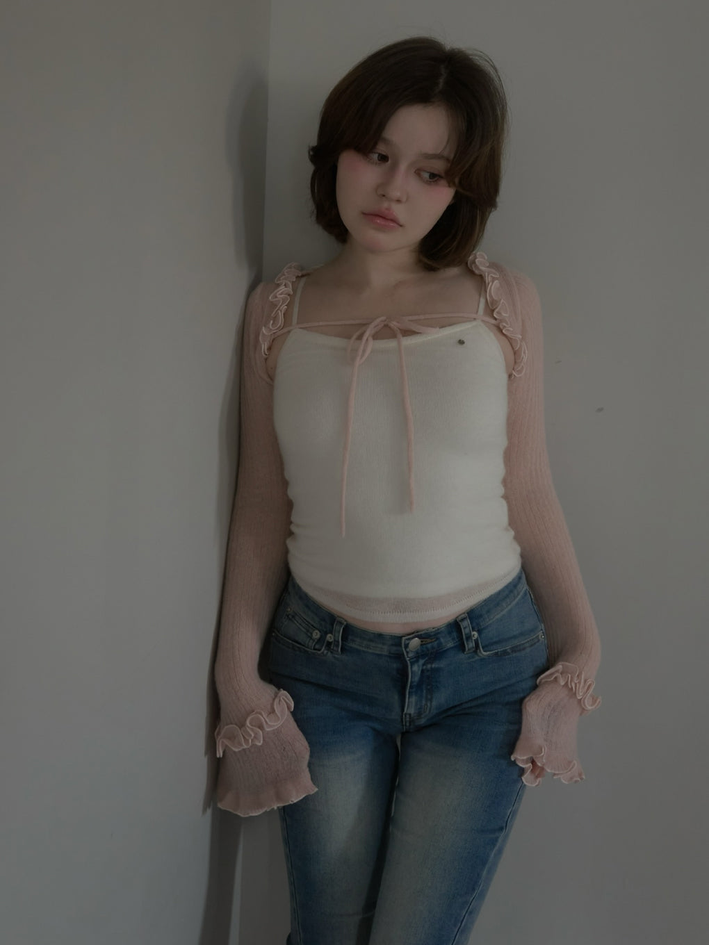 トップス ANDMARY Lauren frill top ANDMARY】Nola frill set tops