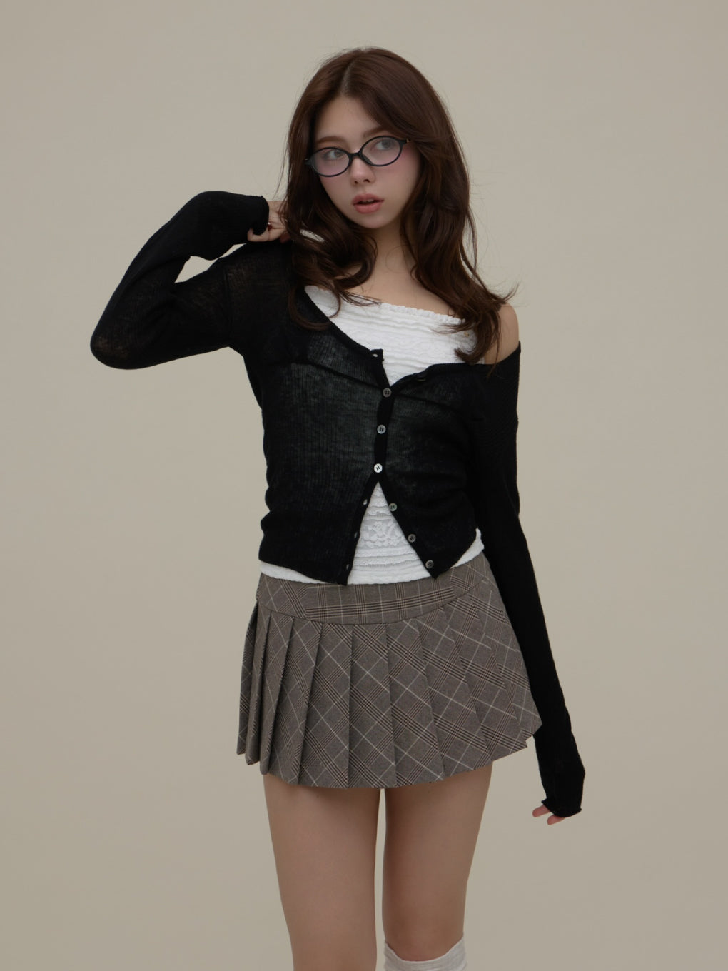 ANDMARY】Donna pleats mini skirt