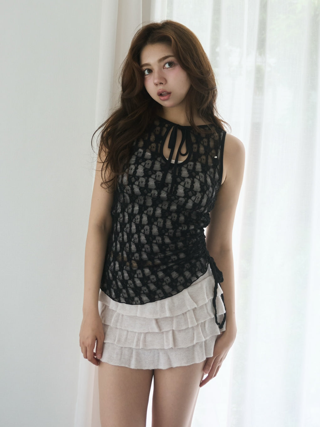 Sofia lace ribbon set up