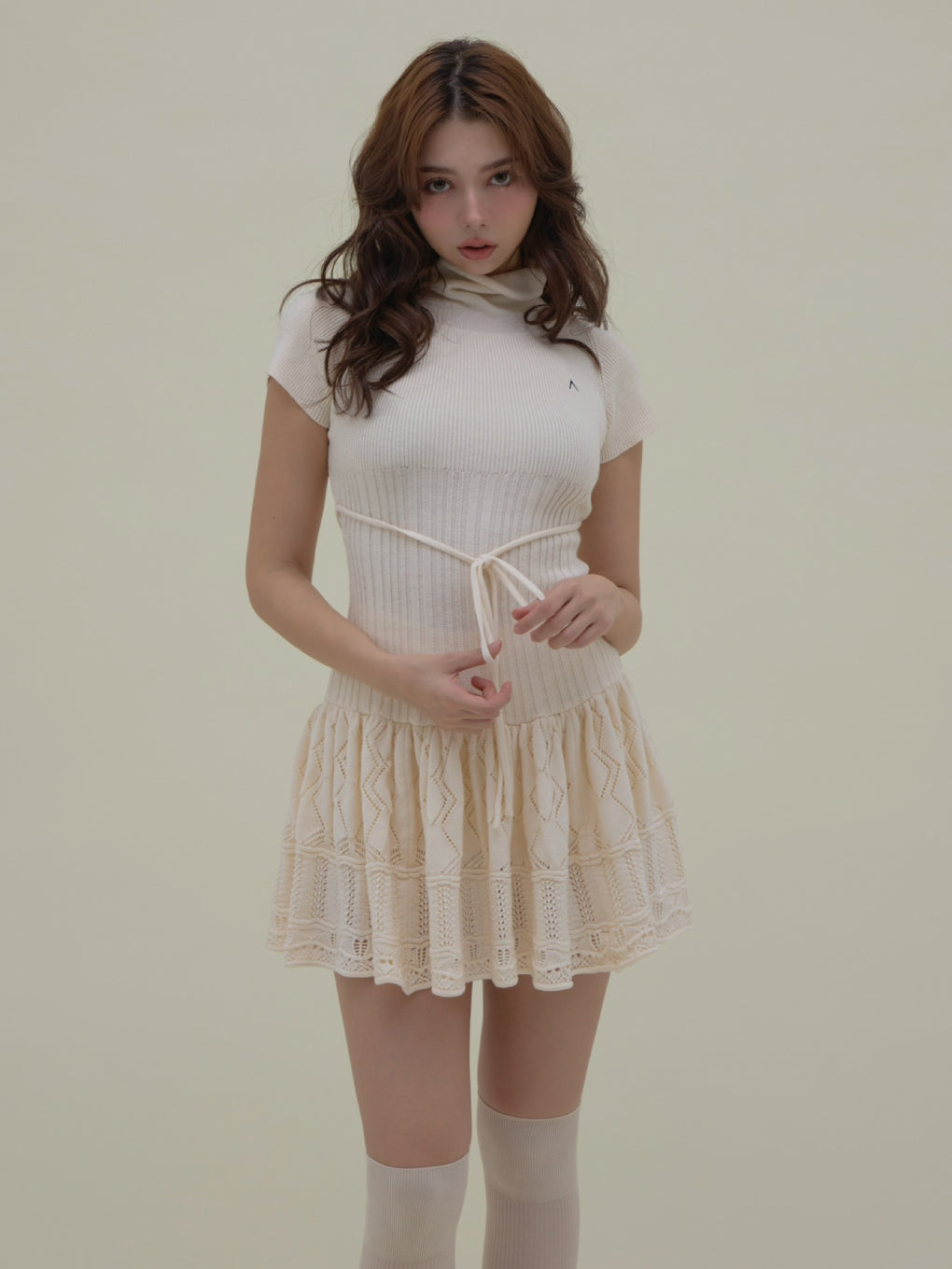 ANDMARY】Aletta frill mini dress