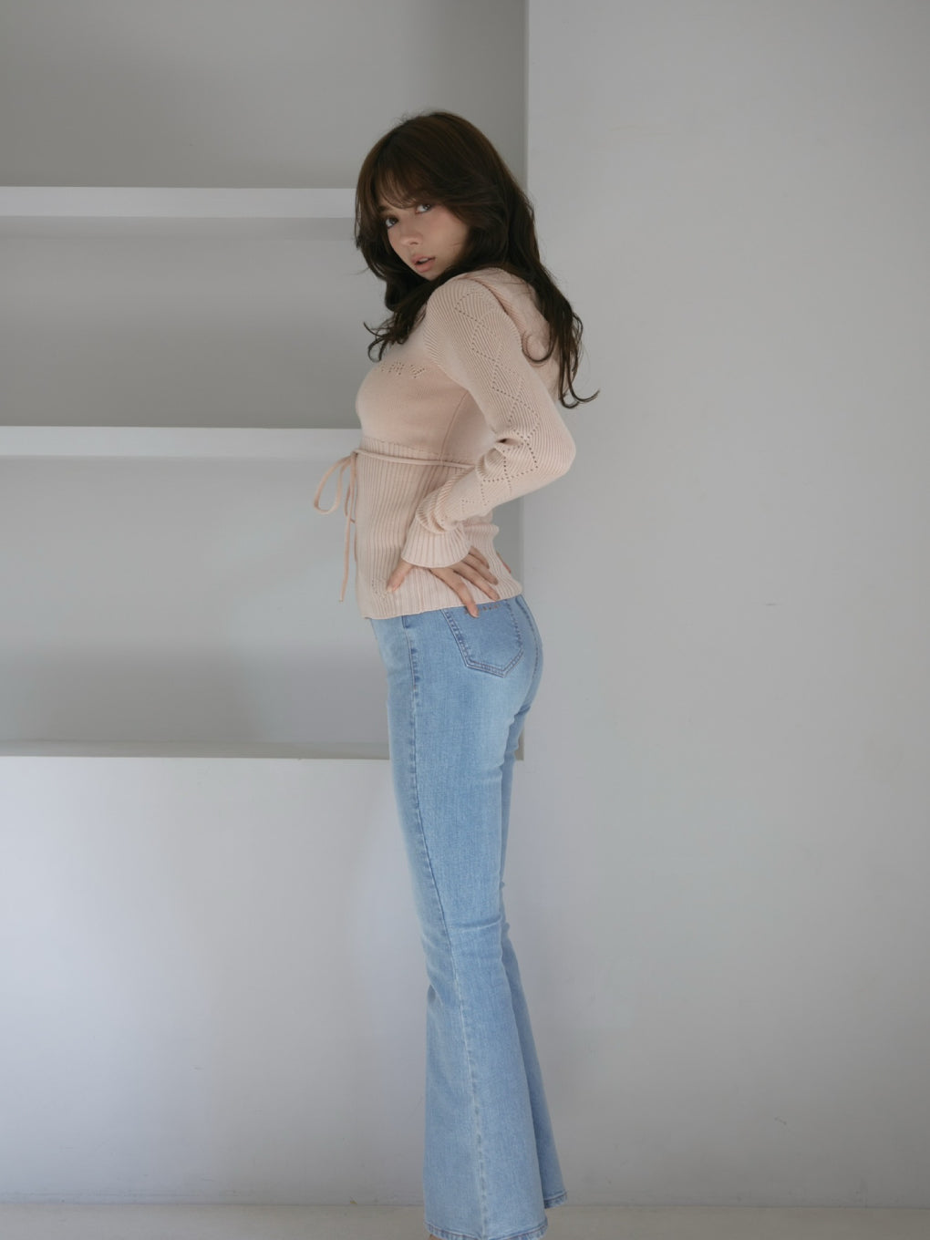 ANDMARY】Angel crochet hood tops