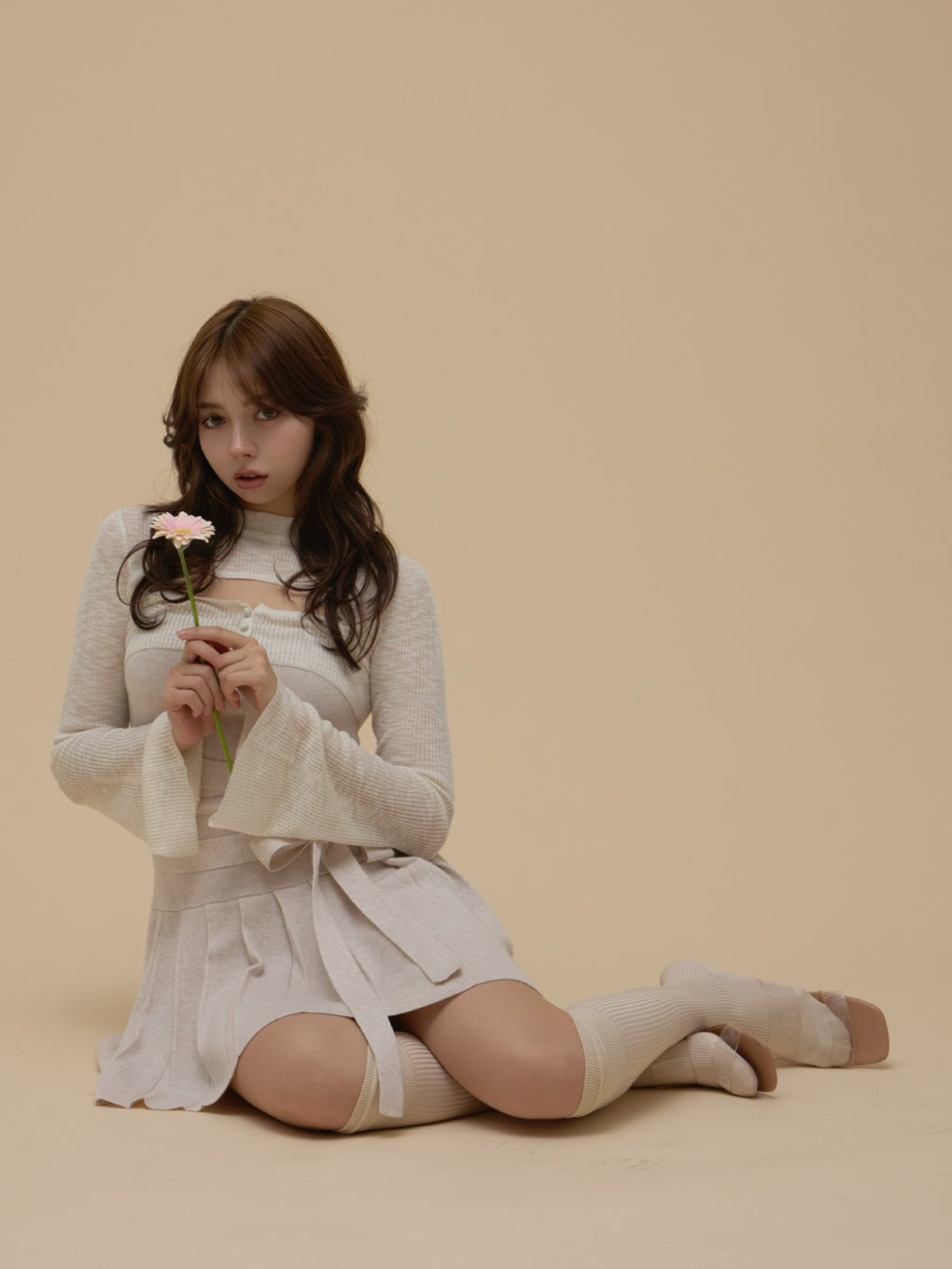 ANDMARY】Mimi ribbon mini dress