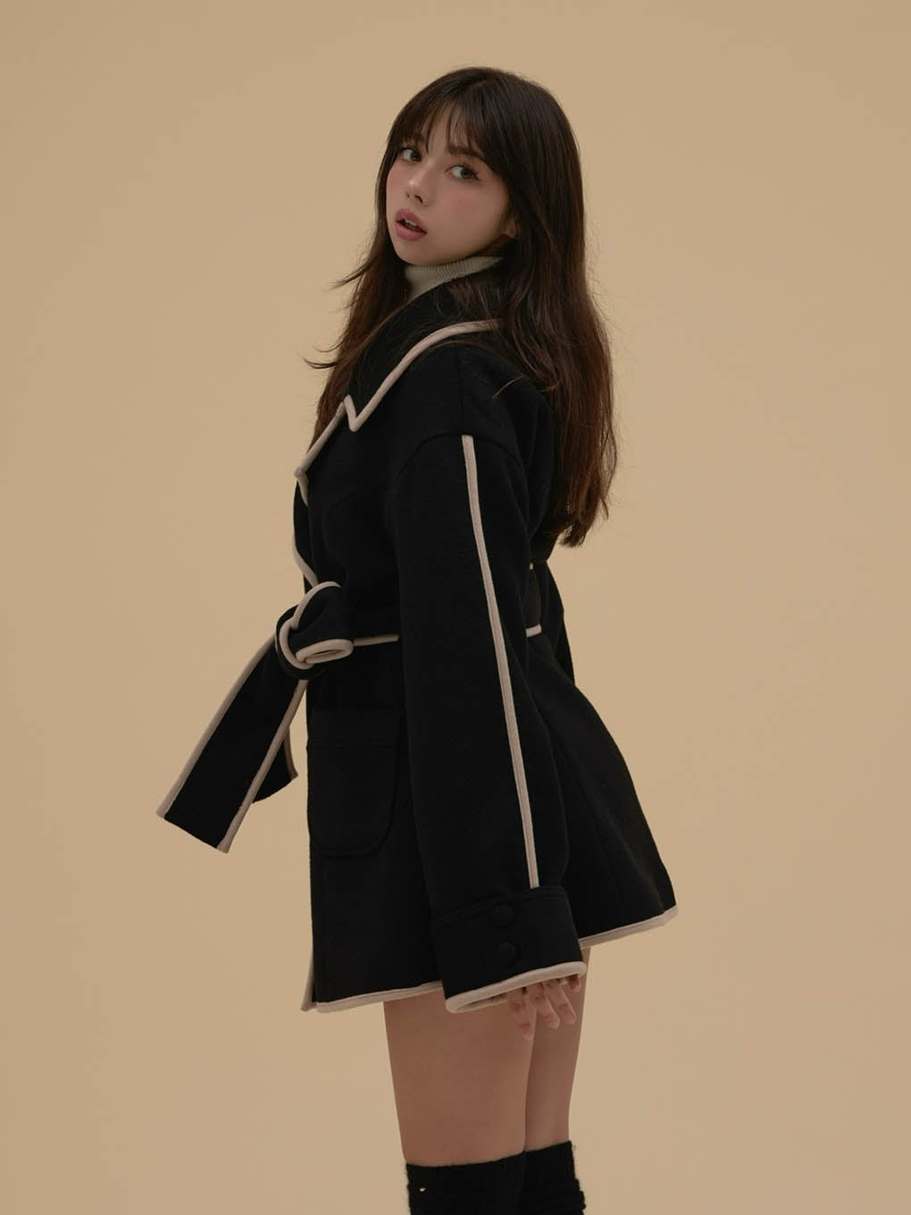 Ange wool short coat