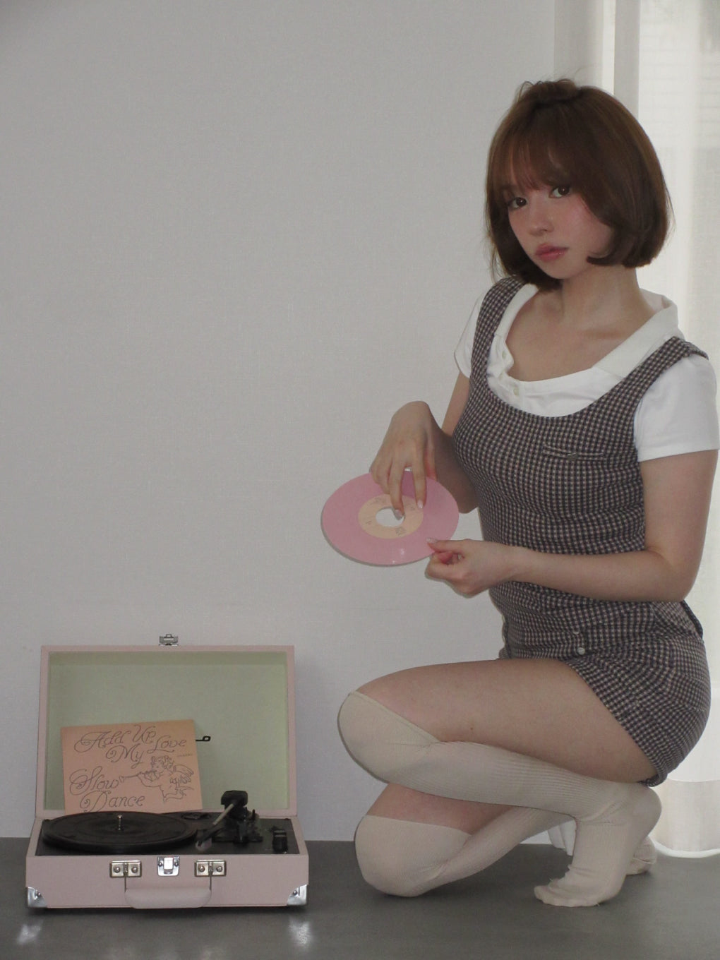 ANDMARY】Polo gingham check set up