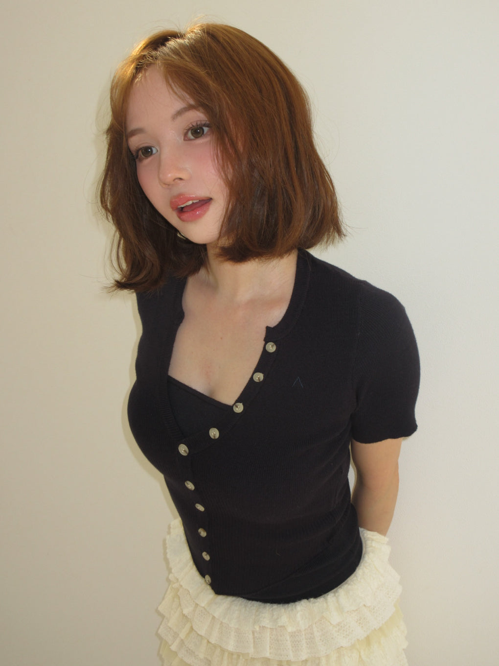 Sui frill pants set up