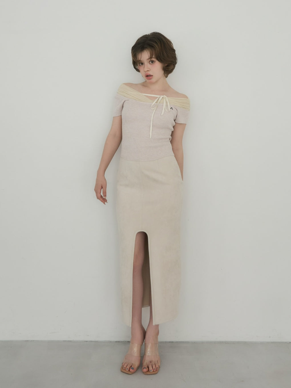 Quinn slit skirt