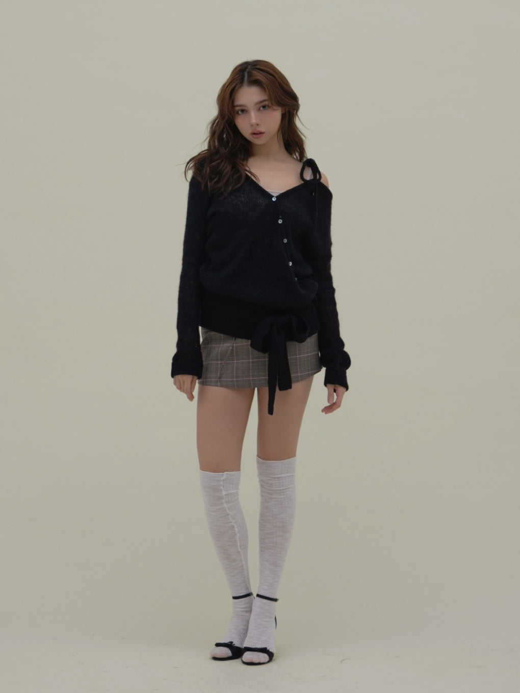 ANDMARY】Sheer loose knit tops