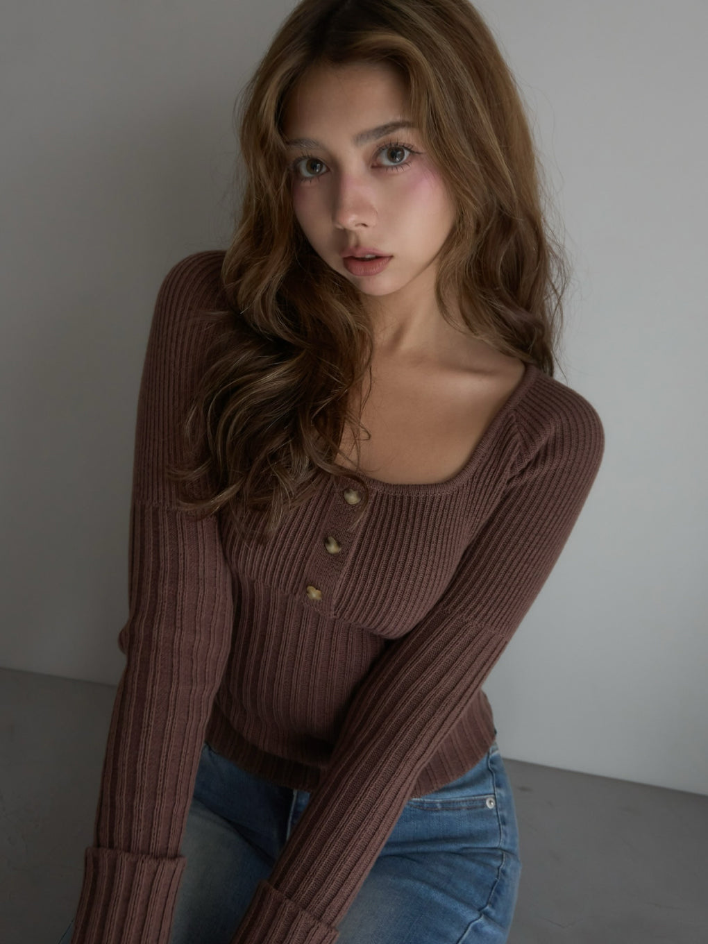 Heart button rib tops
