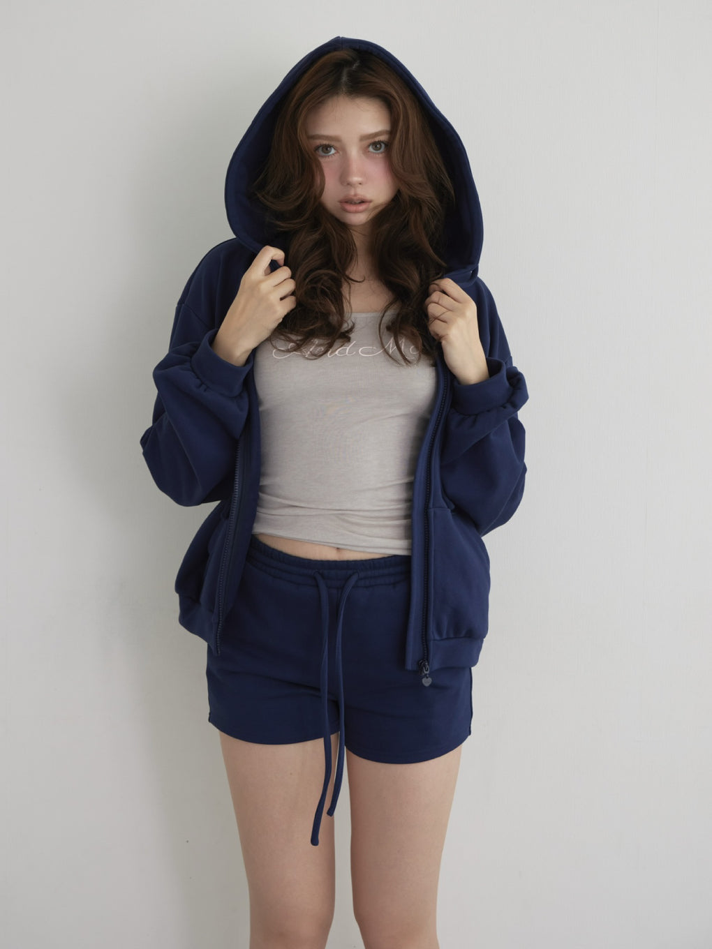ANDMARY】Mary loose hoodie set up