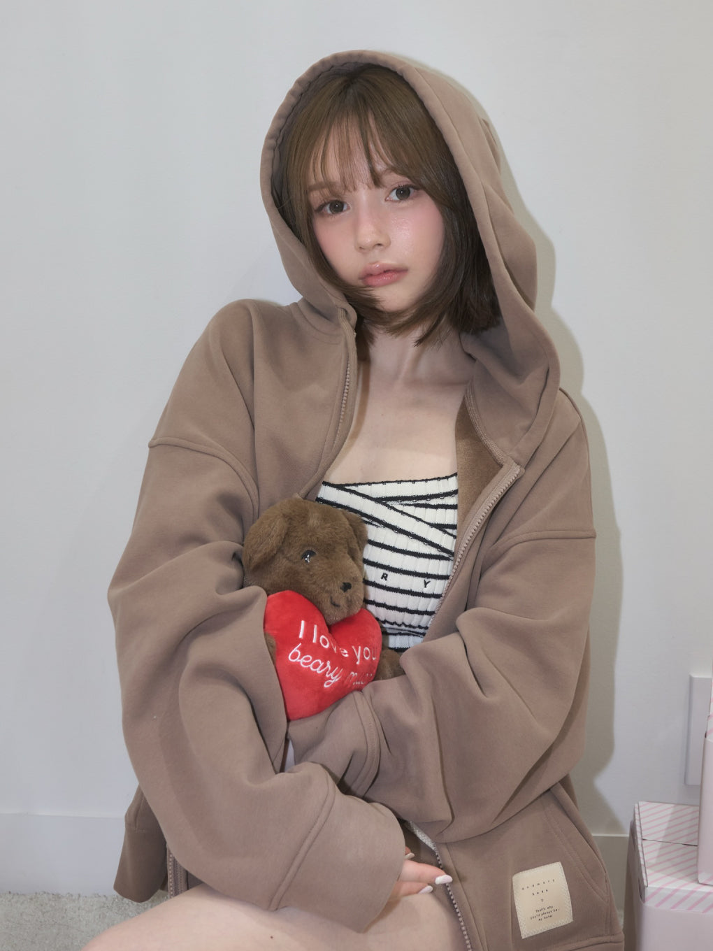 bebe loose hoodie