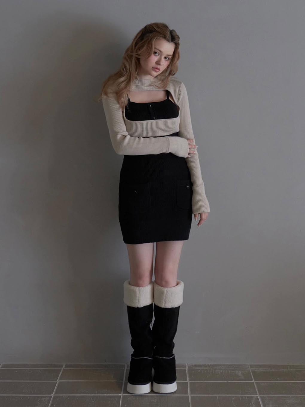 Carina knit mini skirt