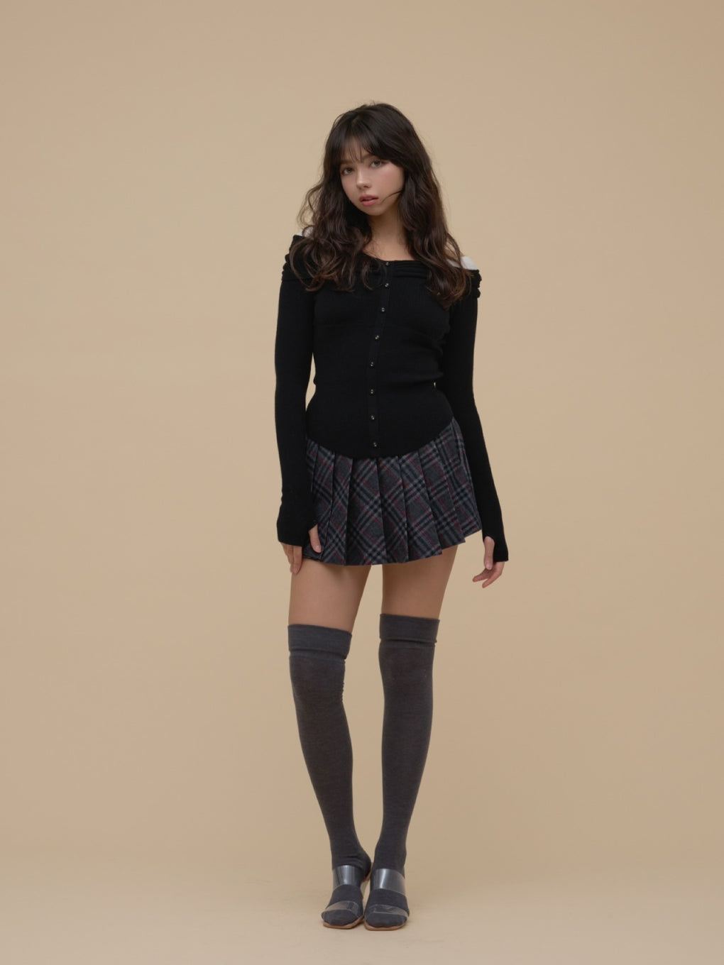 ANDMARY】Shannon tulle knit tops