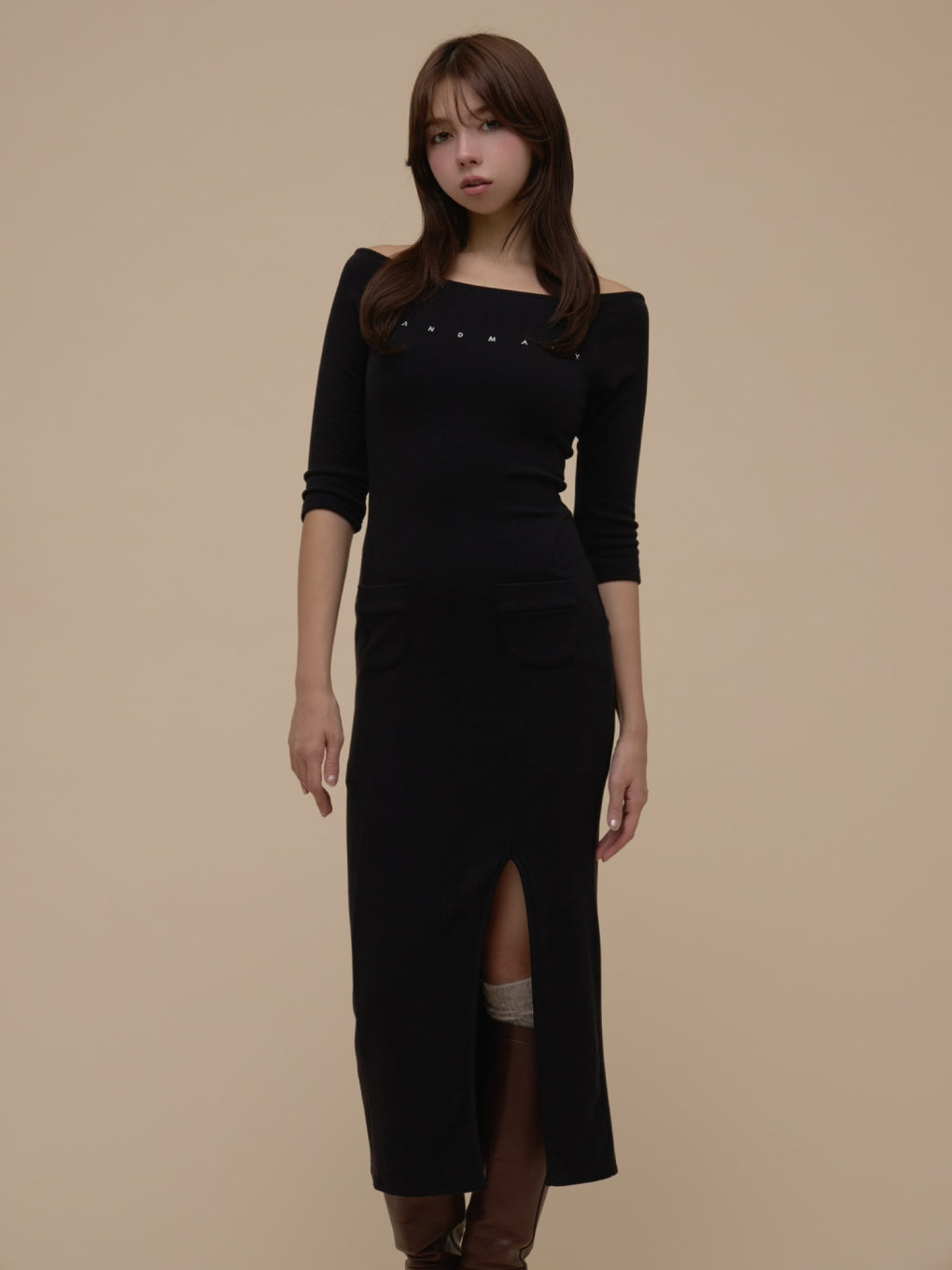 Mary raglan long dress