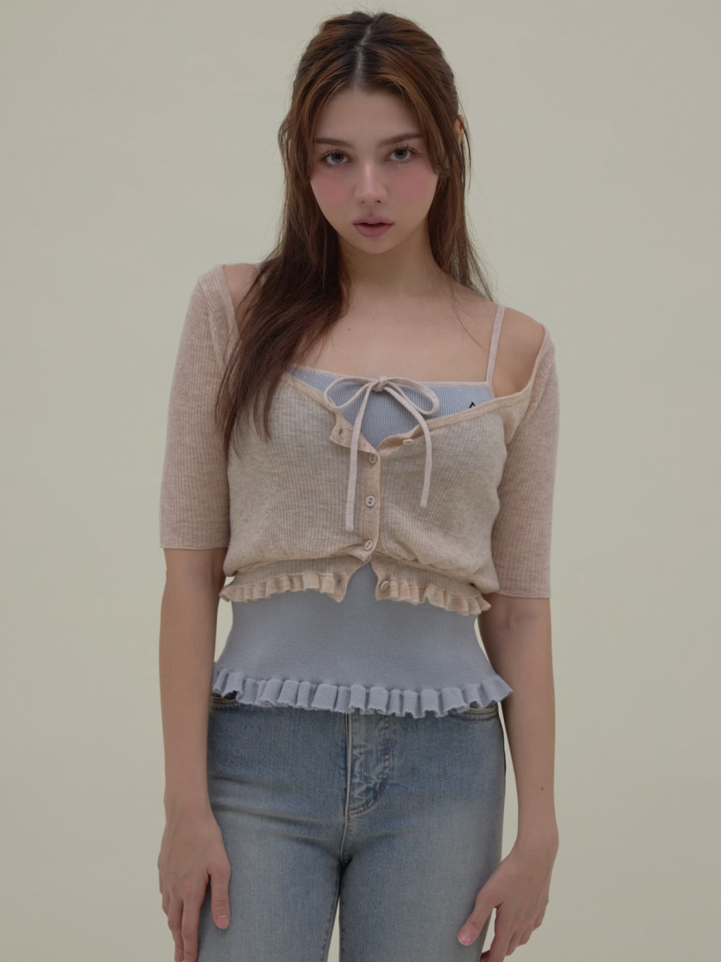 Cameron knit set tops