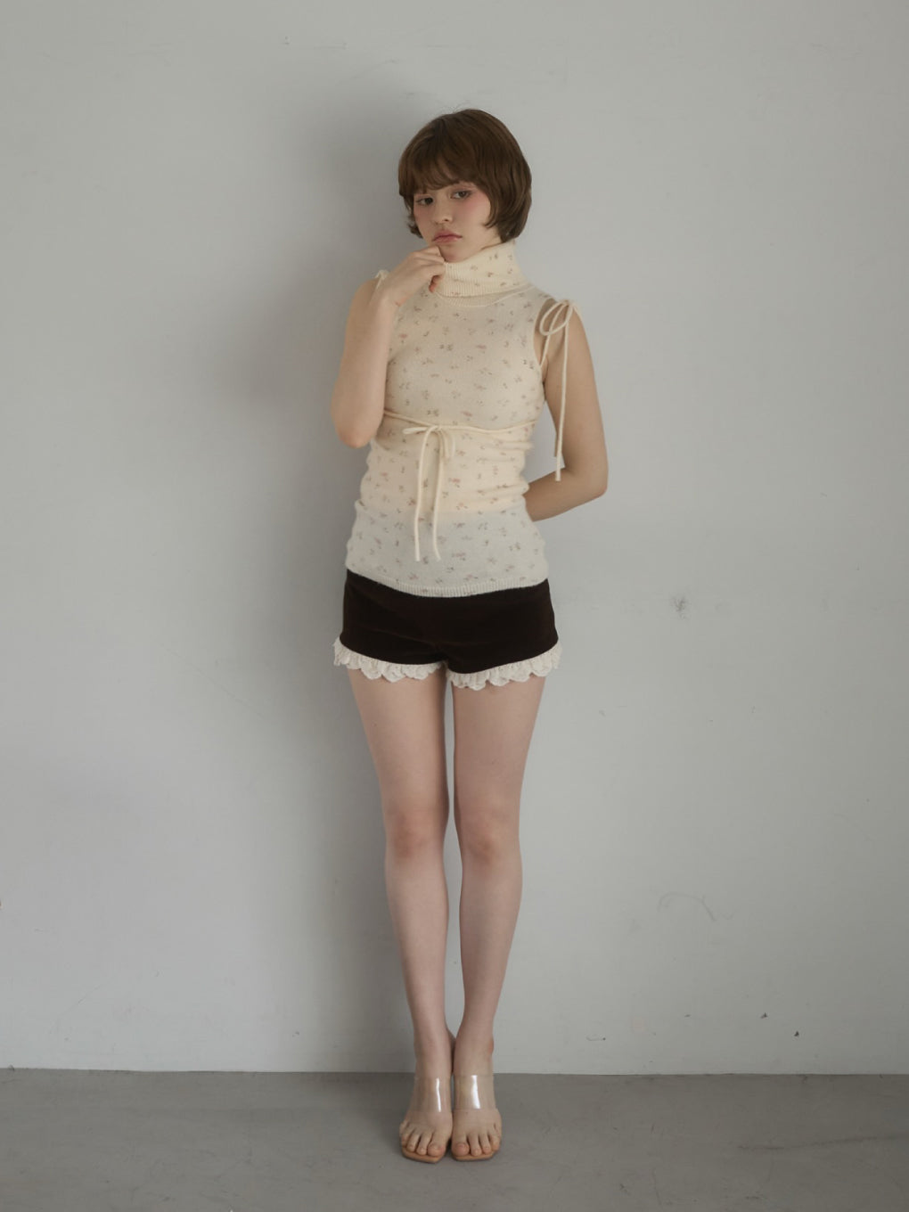 ANDMARY】Rosie flower knit tops