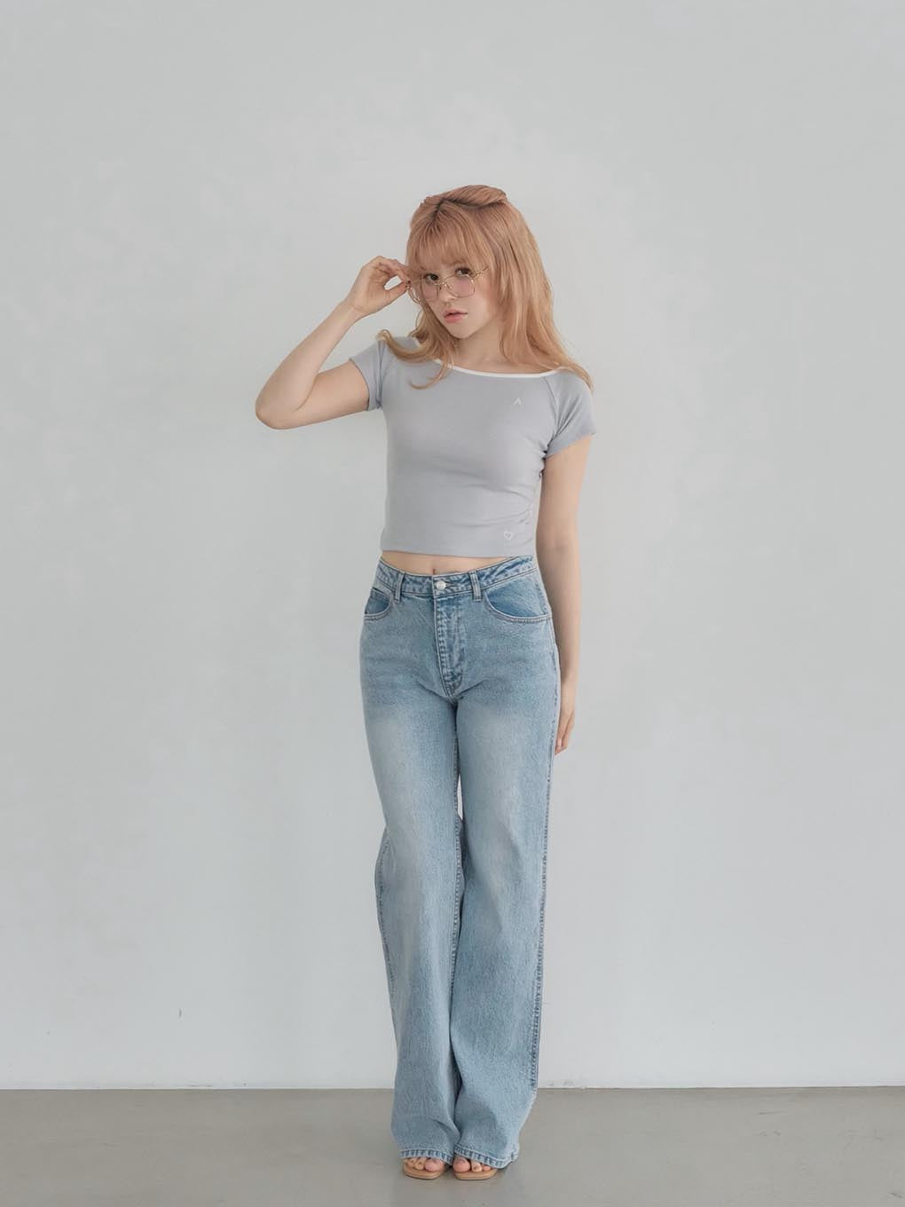 Ribbon hip denim