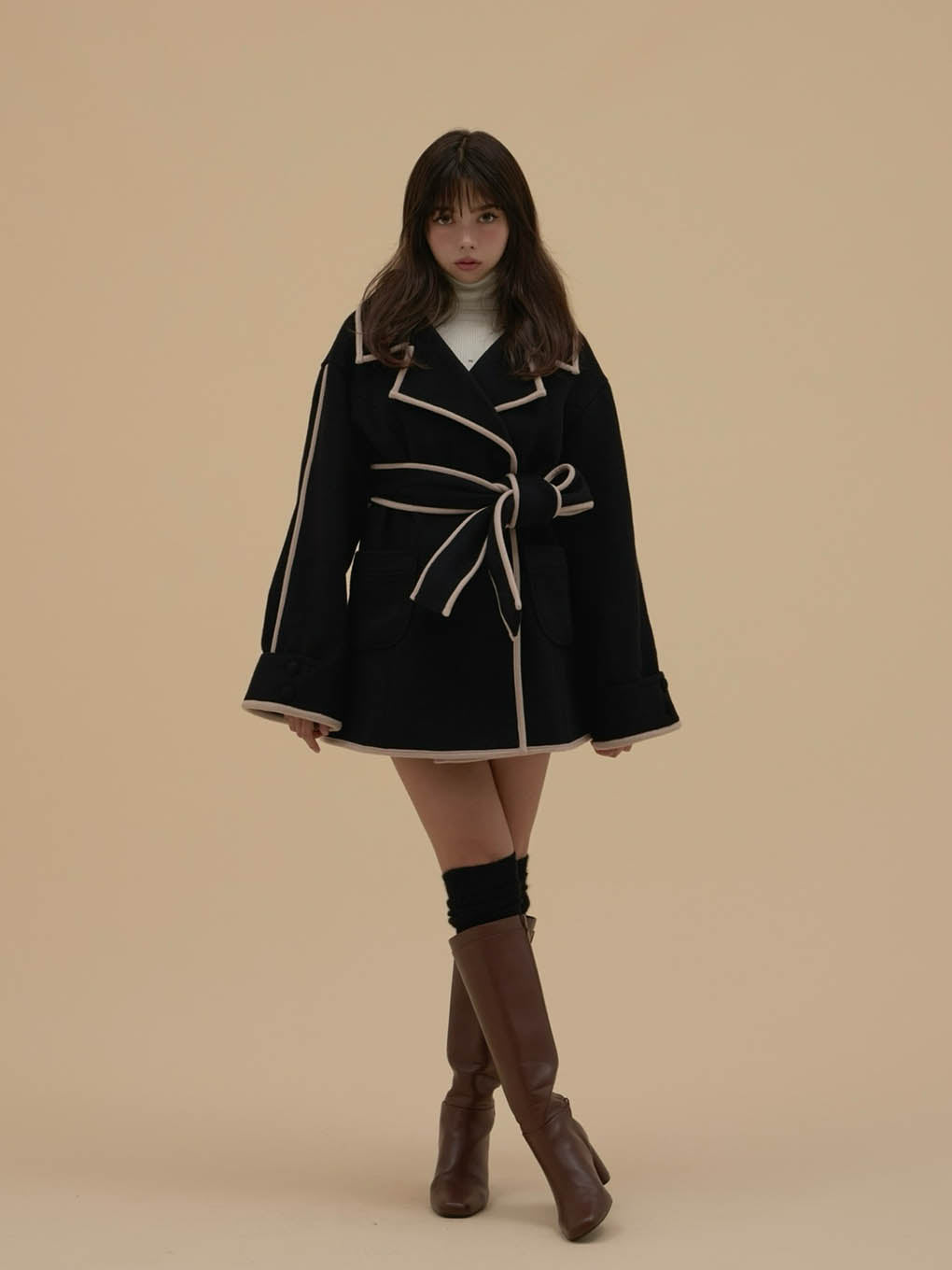 Ange wool short coat