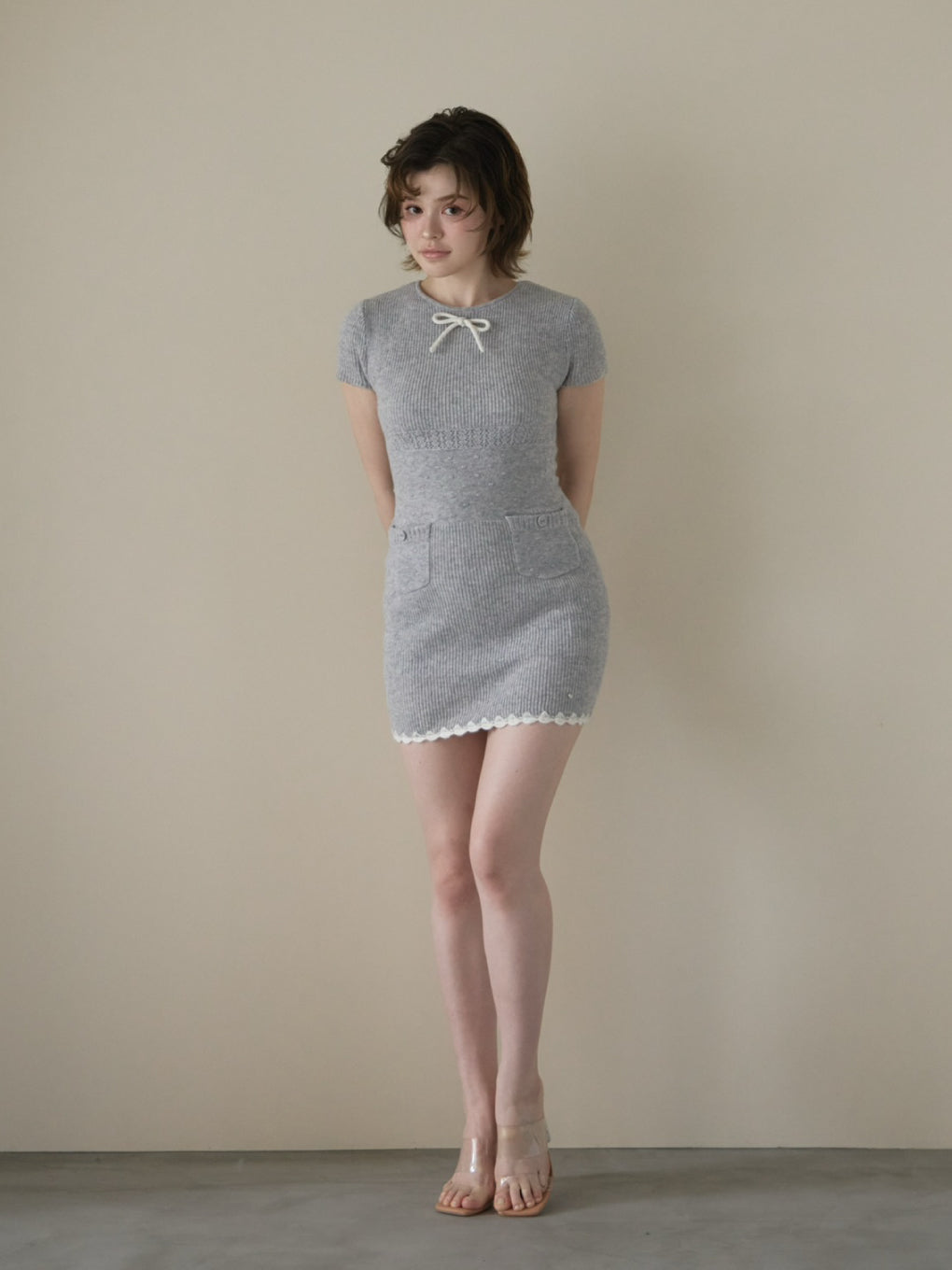 Maggy ribbon mini dress