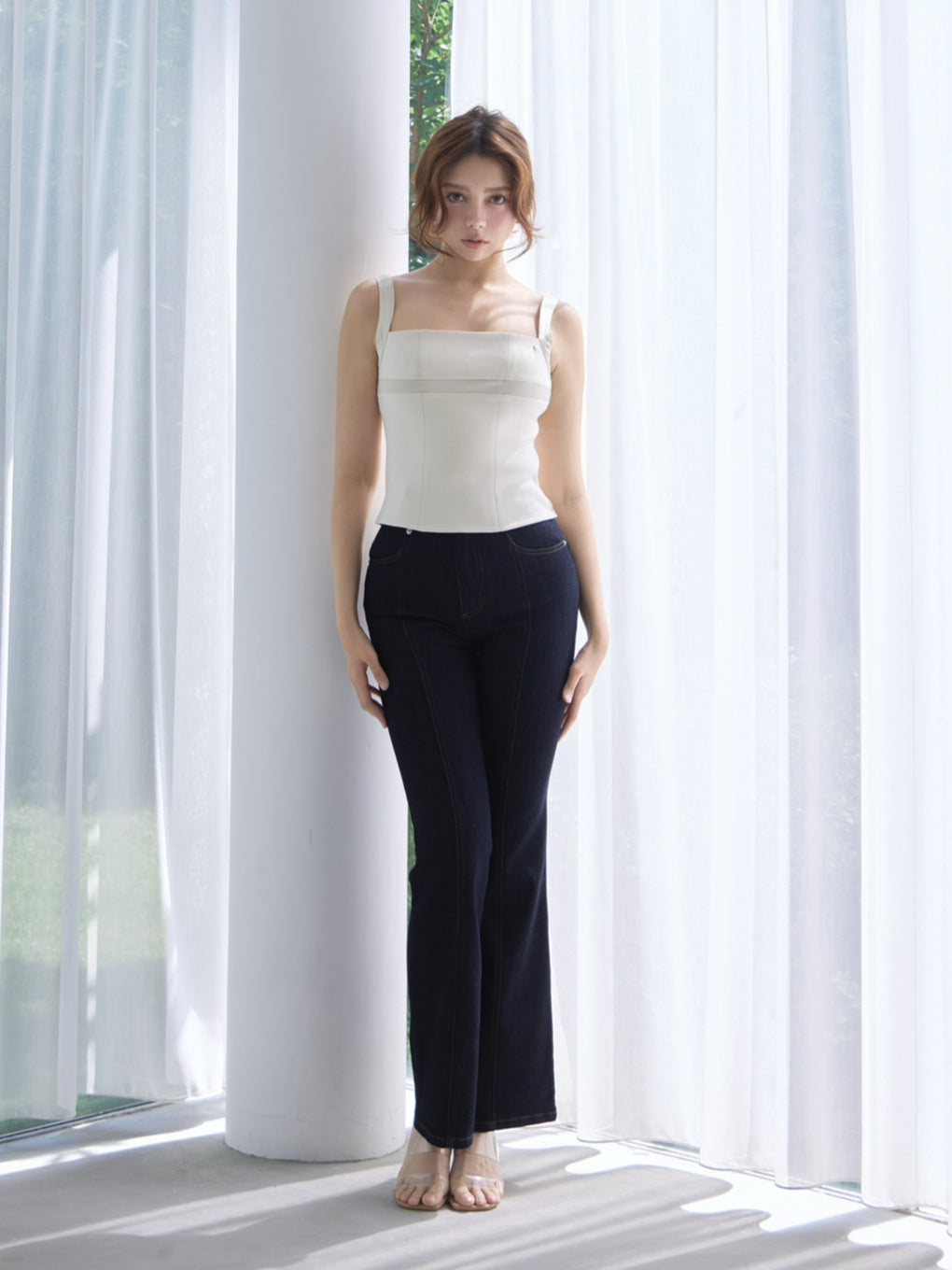 Tina satin tops