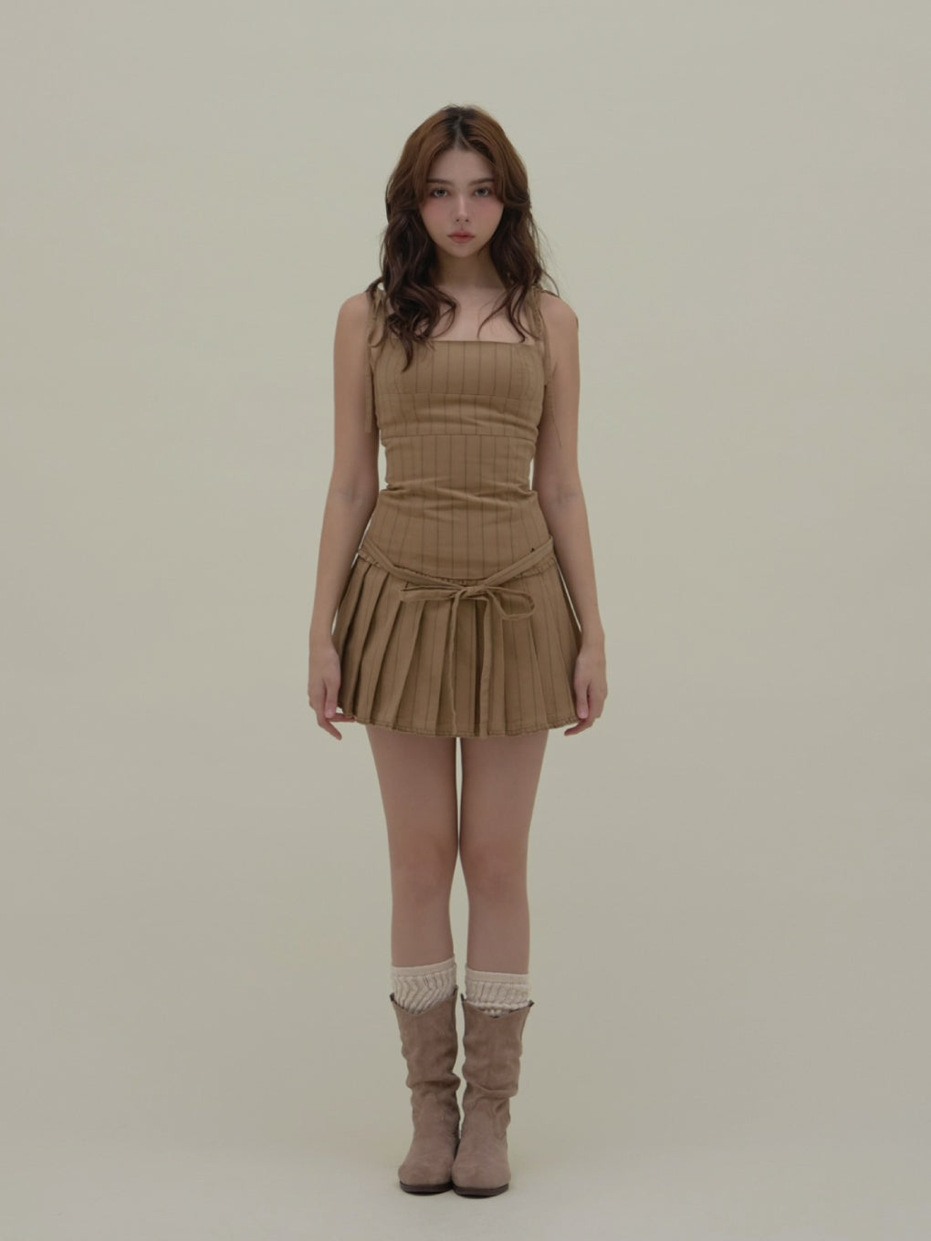 Beckey stripe mini dress