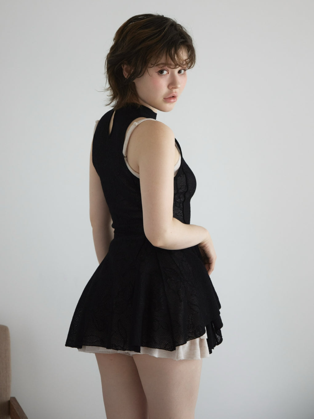 Lotta frill layerd mini dress