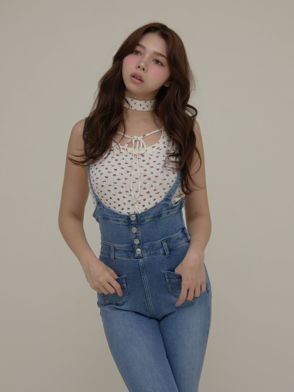 即日発送❣️ andmary アンドマリー Flower ribbon tops ANDMARY】Flower ribbon tops