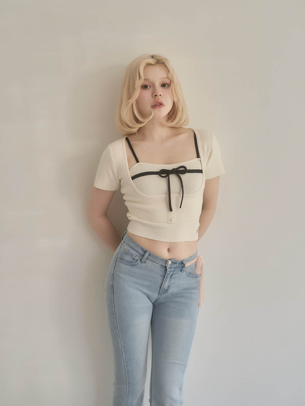 Baby ribbon denim