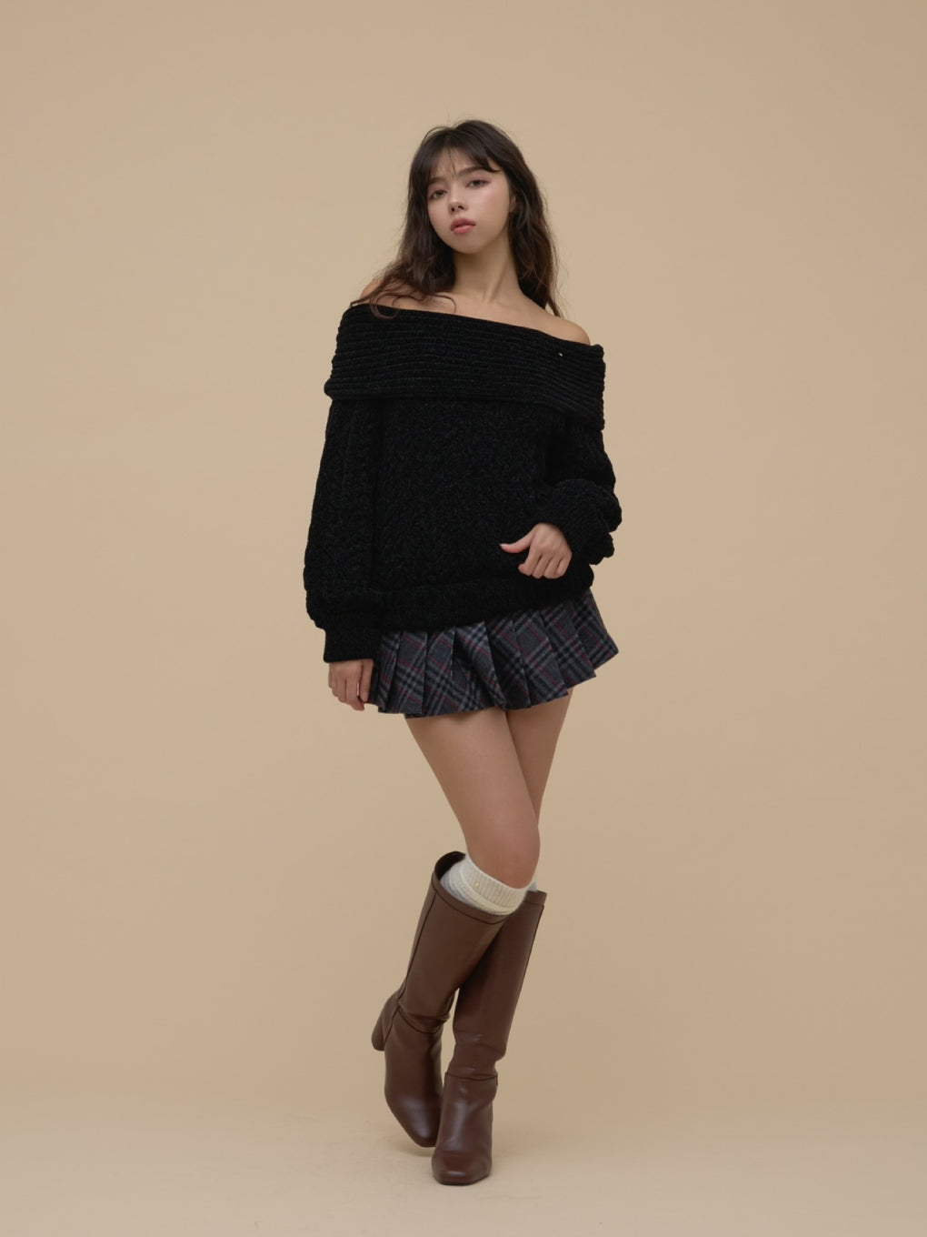 ANDMARY】Kiki cable loose knit