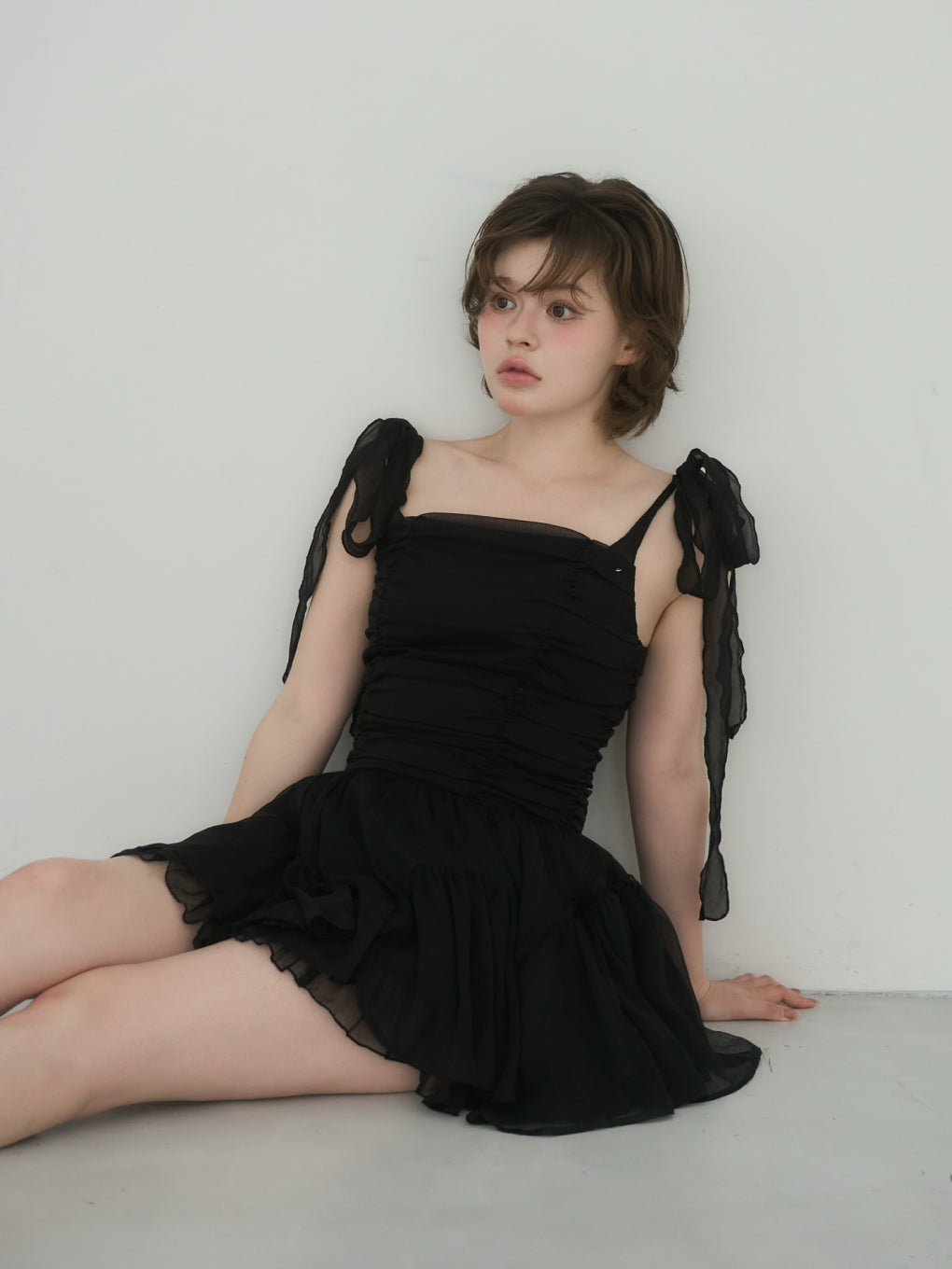 ANDMARY】Jury chiffon mini dress