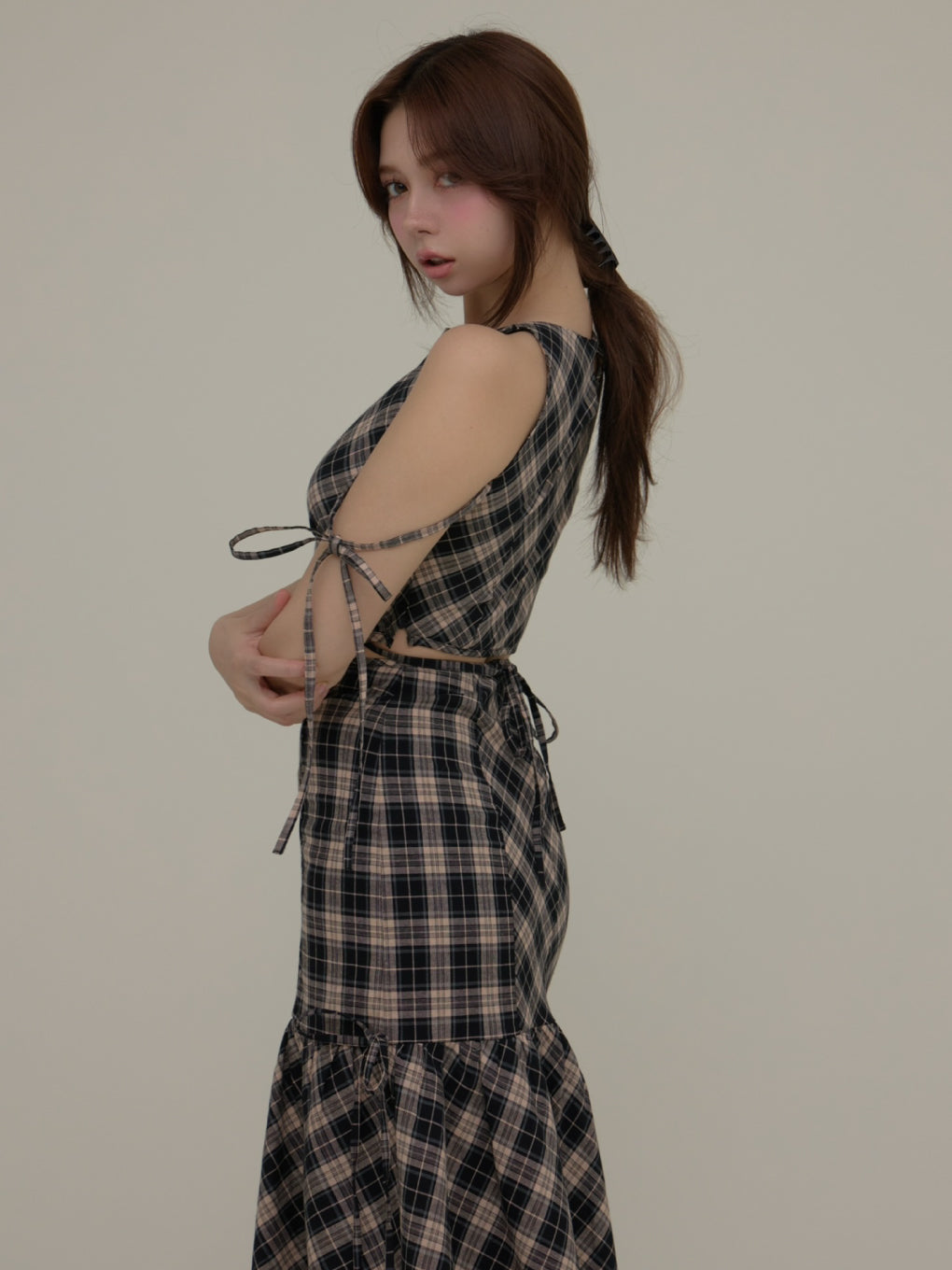 ANDMARY】Grenda ribbon long dress