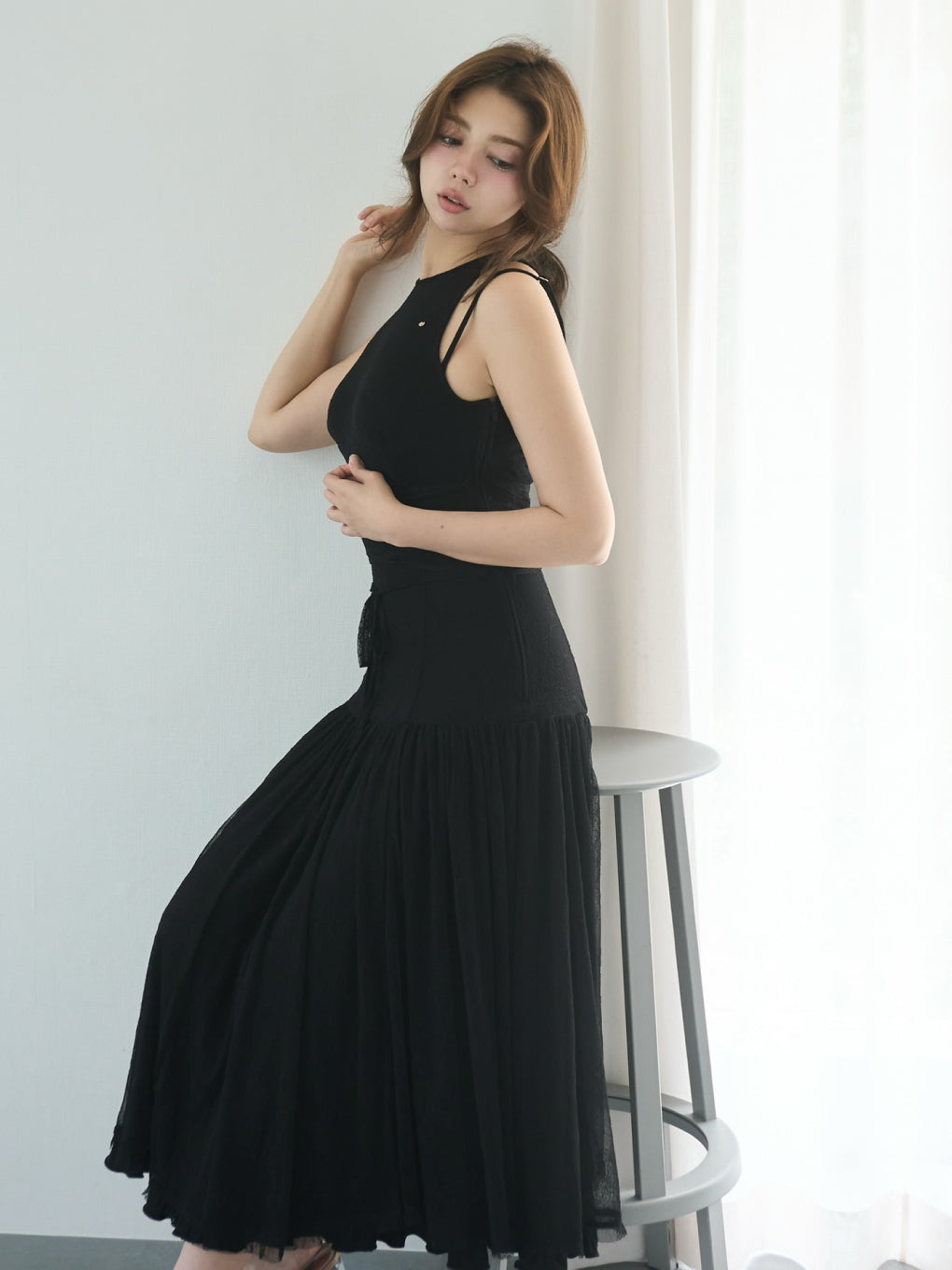 ANDMARY】Sara lacey long dress