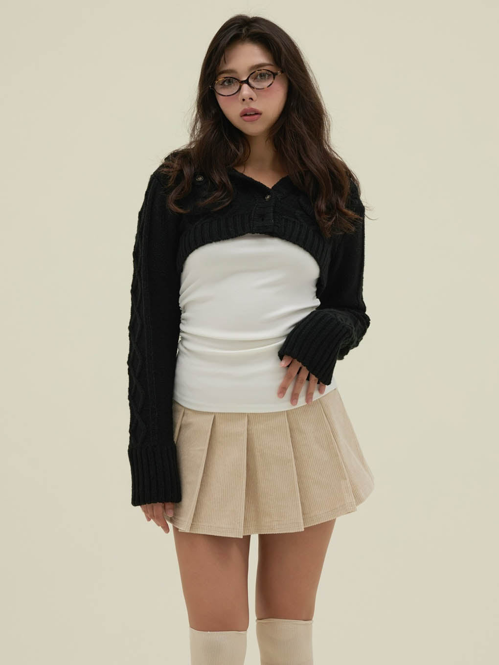 Andmaryスカート ANDMARY】Amanda pleats skirt