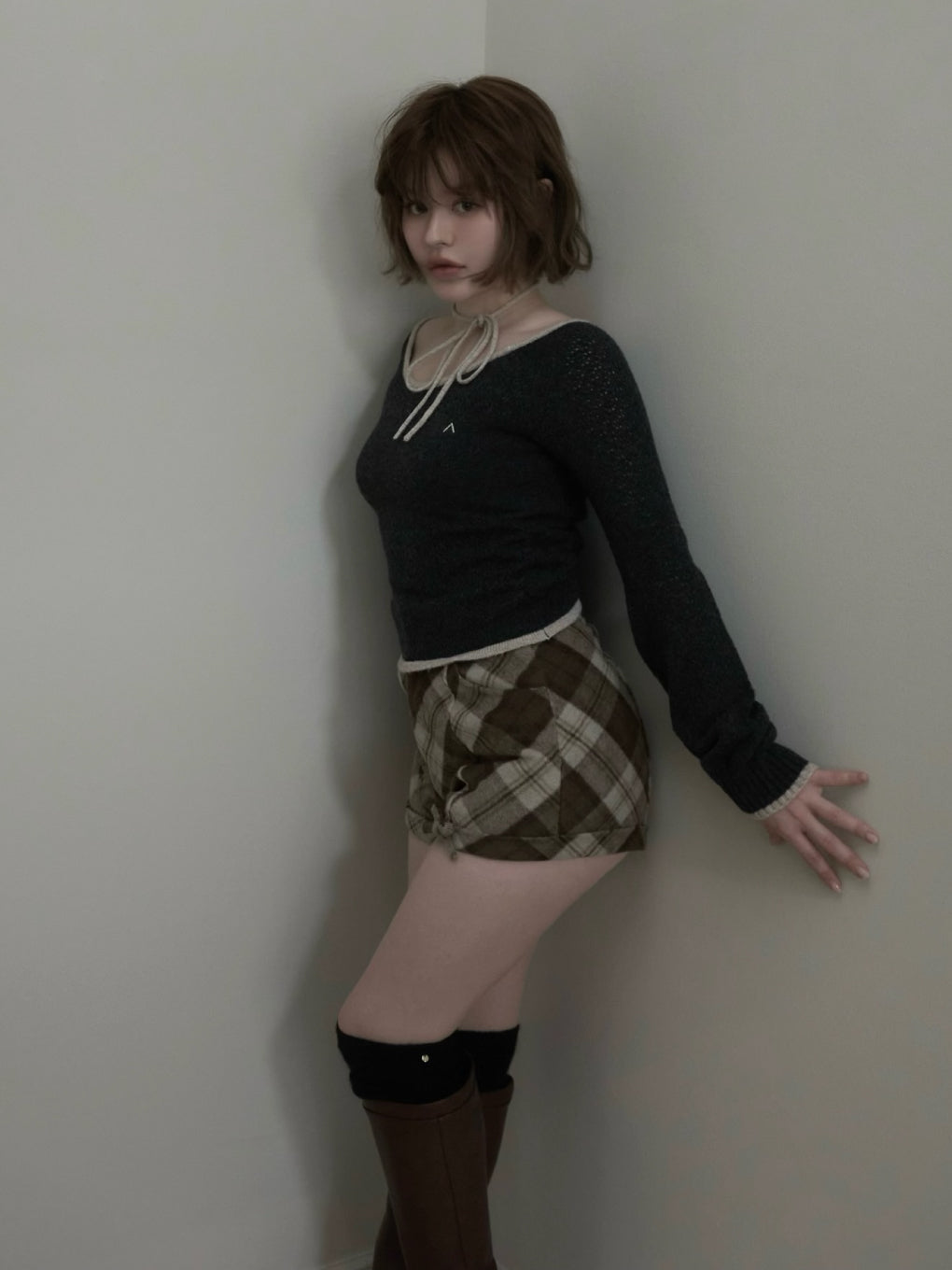 ANDMARY】Milly crochet knit tops