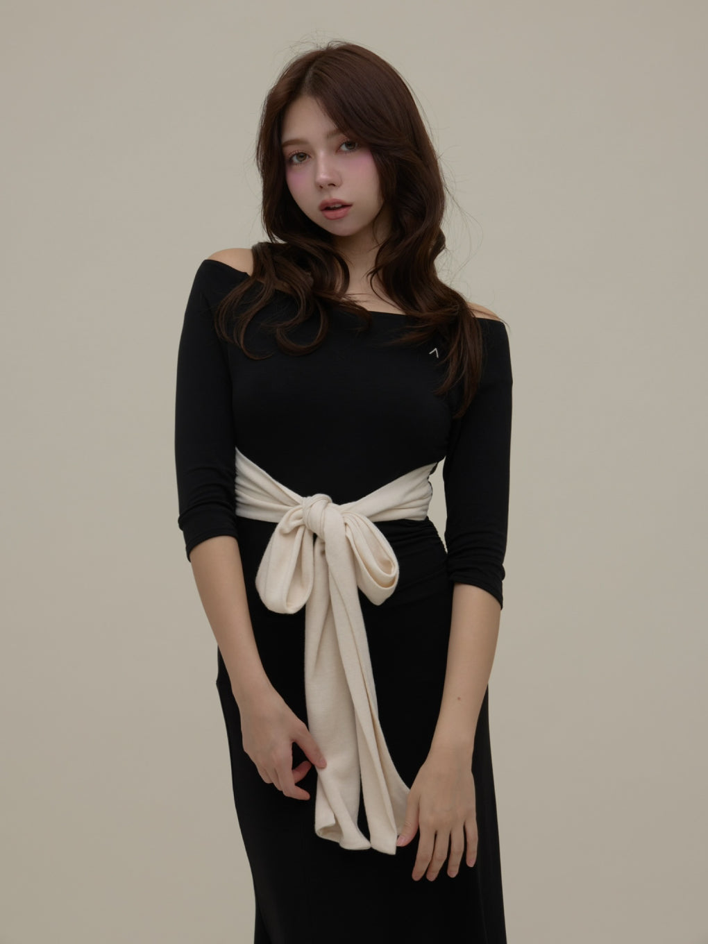 ANDMARY】Nola ribbon long dress