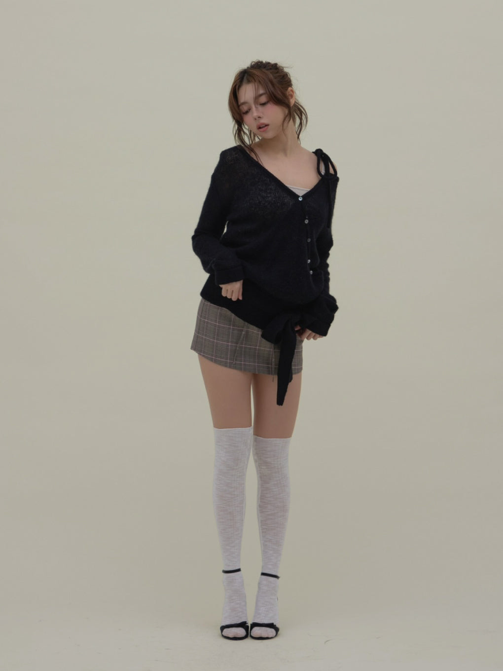 ANDMARY】Sheer loose knit tops