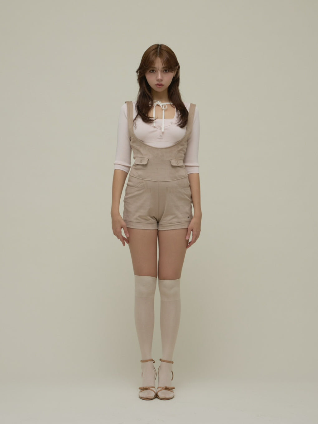 Hein ribbon knit tops