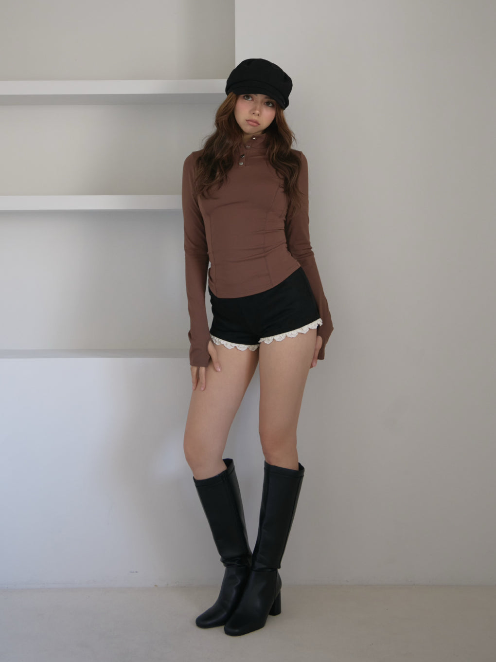 Heart button fit tops